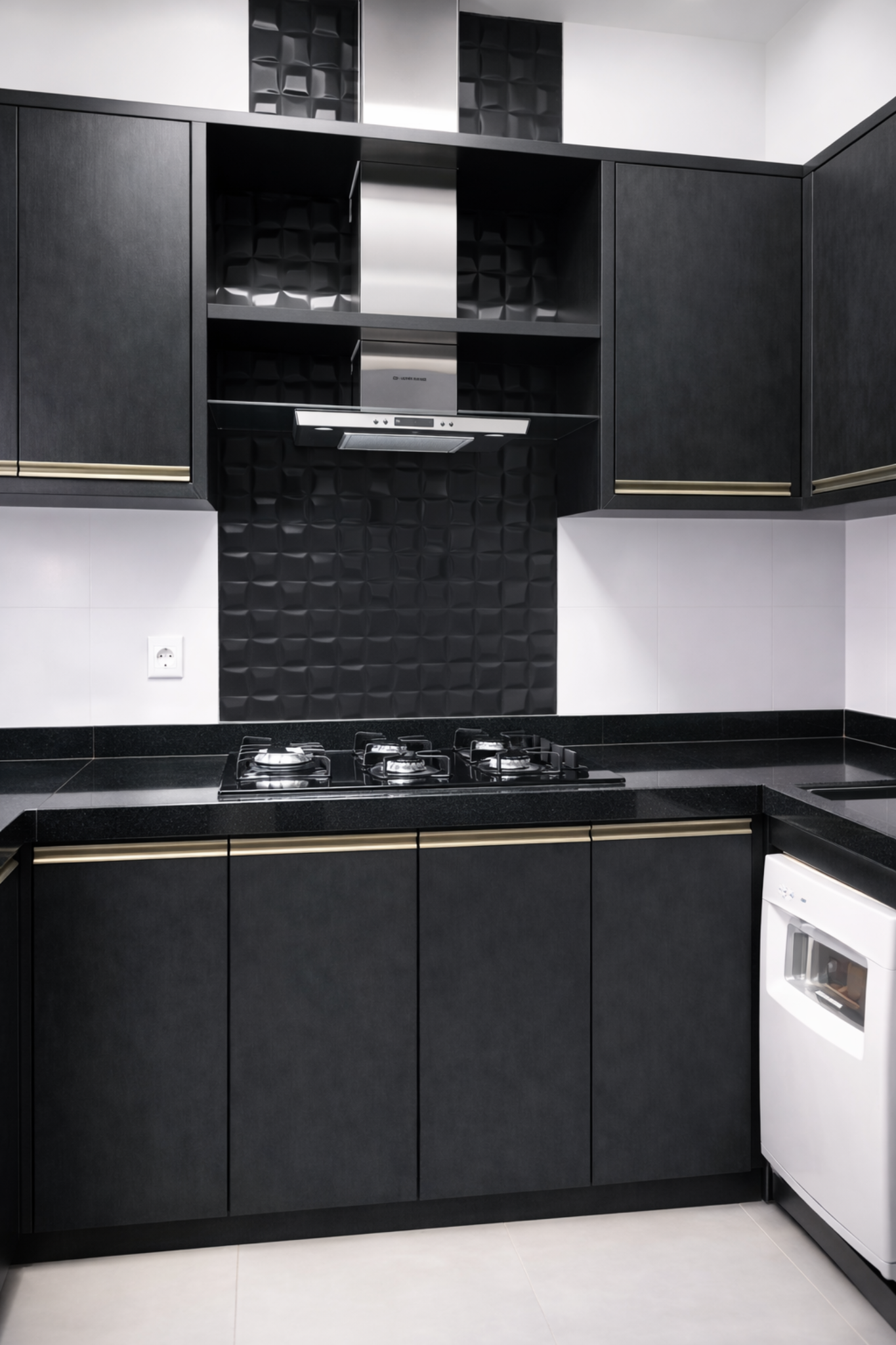 Cozinha premium escura